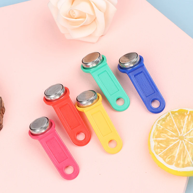 1pc 플라스틱 재기록 가능 RFID 터치 메모리 키 TM 카드 Ibutton 복사 카드 사우나 키(고품질 소재, 내구성 및 내구성 포함)