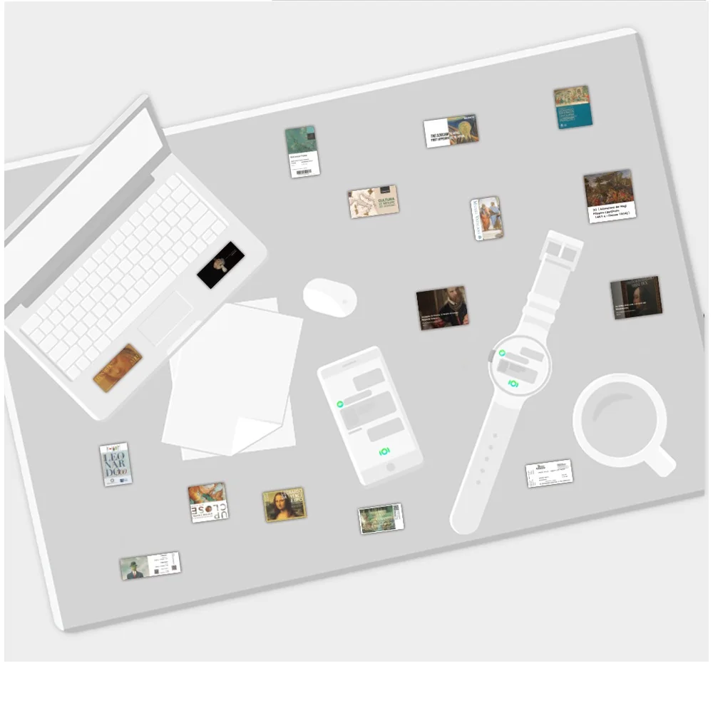 50개 빈티지 유화 스티커, 그래피티 노트북 여행가방 오토바이 데칼, 페이퍼리 팝 스토어