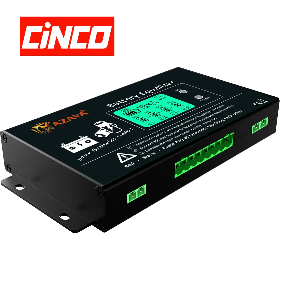 

CINCO NEW 2023 HX02 Battery Equalizer 48V 4 x 12V Battery Monitor Balancer Voltage Charger for Gel Flood AGM Lead Acid Lithium