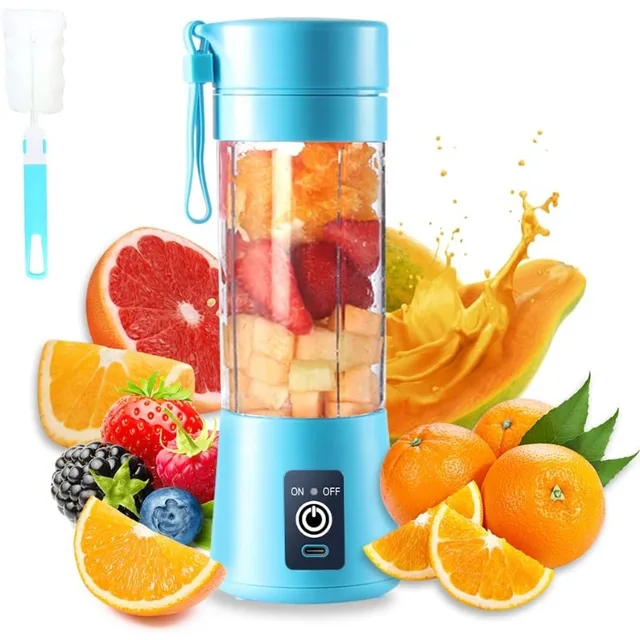 Mini Mélangeur Portable de 380ml, pour la Maison, USB, Rechargeable, Bouteille de dehors pour Shakes, Jus 1