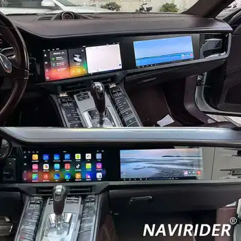 12.3+12.3 inch Dual screen Car Radio Multimedia Video Player For Porsche Panamera 2010-2016 GPS navigation Android Auto Carplay