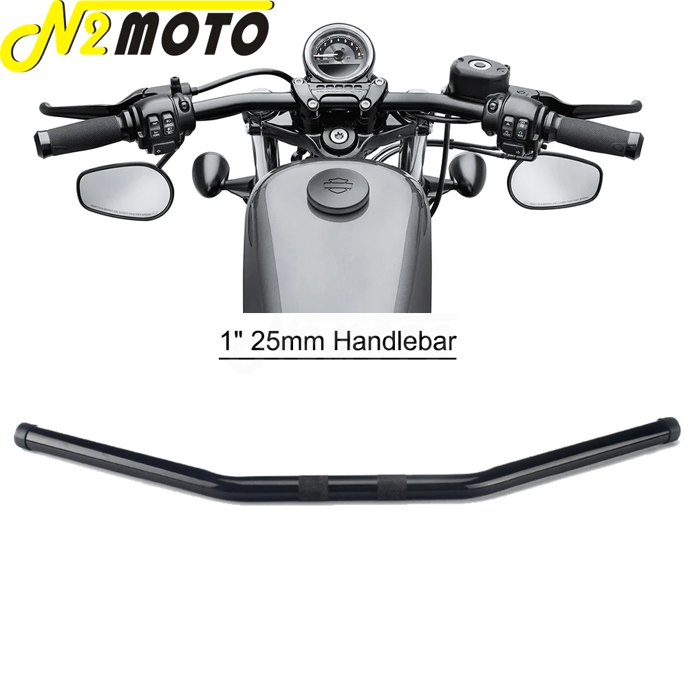 Per Harley Forty Eight Xl 1200 Iron 883 Xl883 70Two Xl1200V 14-16 Xl883 07-08 Moto 1 Pollice Zero Drag Bar Manubrio