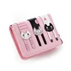 Women Cute Cat Wallet Small Zipper Girl Wallet Brand Designed Pu Leather Women Coin Purse Female Card Holder Wallet Billetera 6