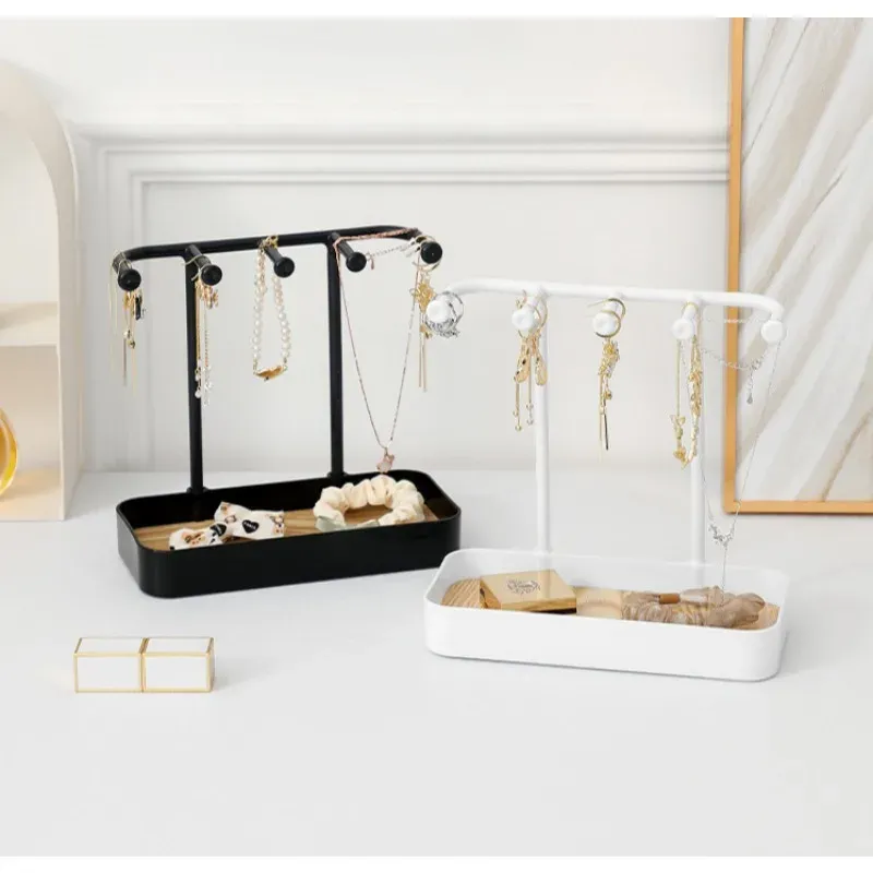 Jewelry Organizer Rack - Necklace Holder, Ring Storage Box, Earring Stand - Ideal for Home Dresser Use