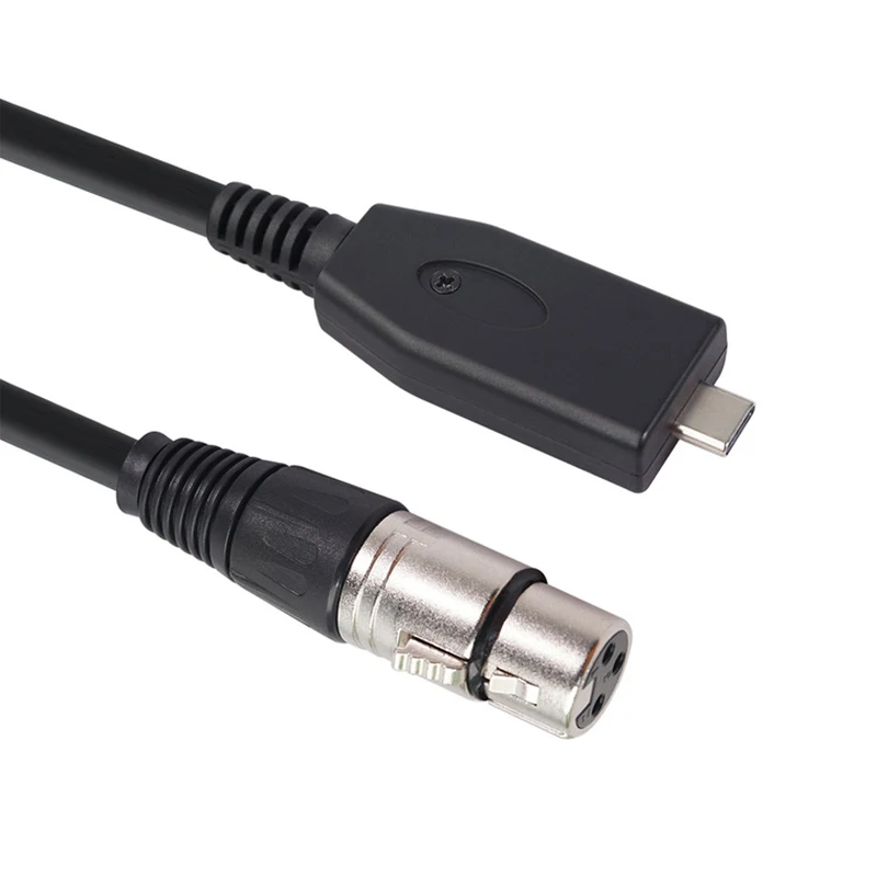 TypeCtoXLR3PinFemaleAudioCableUSBCMaletoXLRMicrophone
