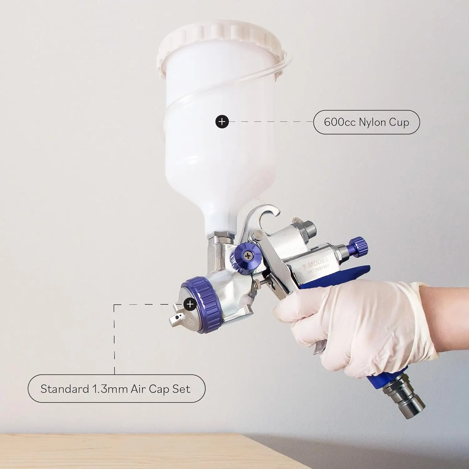 Spray 2804-T75G Mini-Mite 4 Platinum-T75G Gravity HVLP Spray System