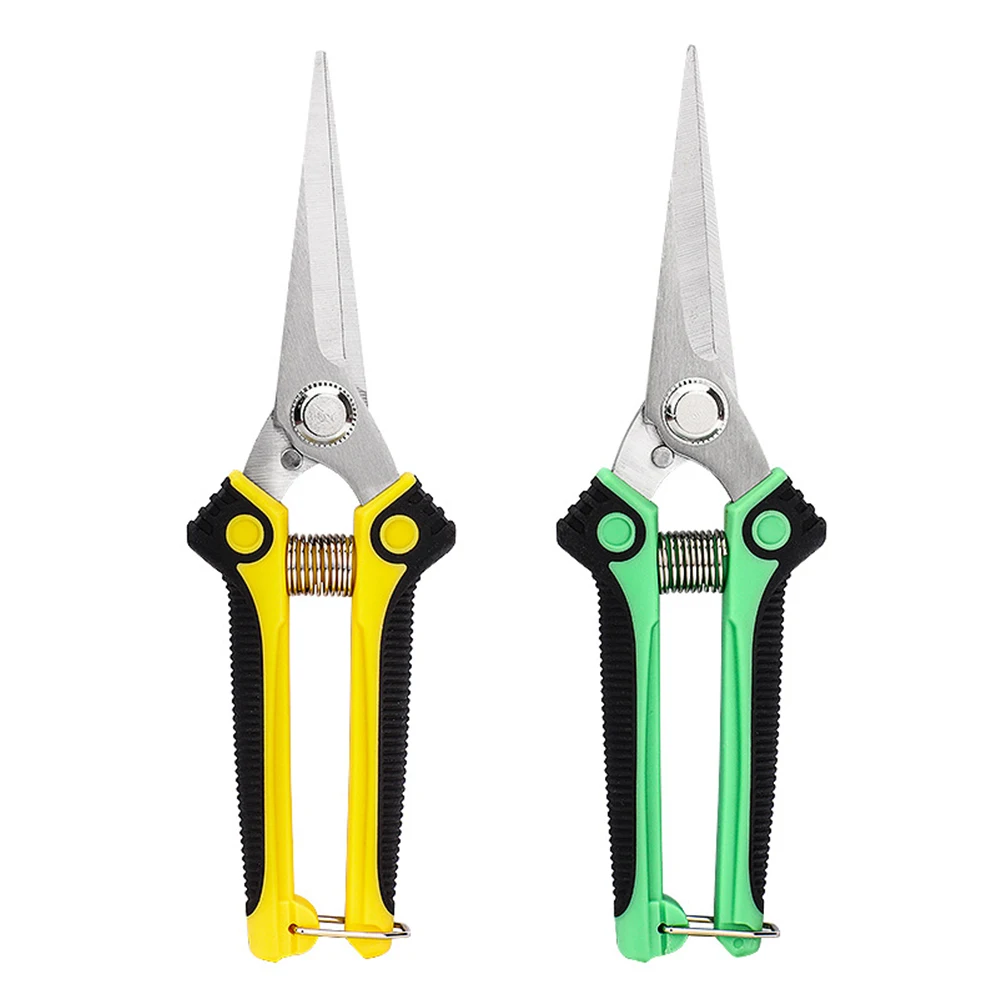 Pruner Gardening Hand Pruning Shear Straight Stainless Steel Blades Ultra Sharp Garden Scissors For Flowers Harvesting Fruits garden scissors pruning shears garden tools garden pruner