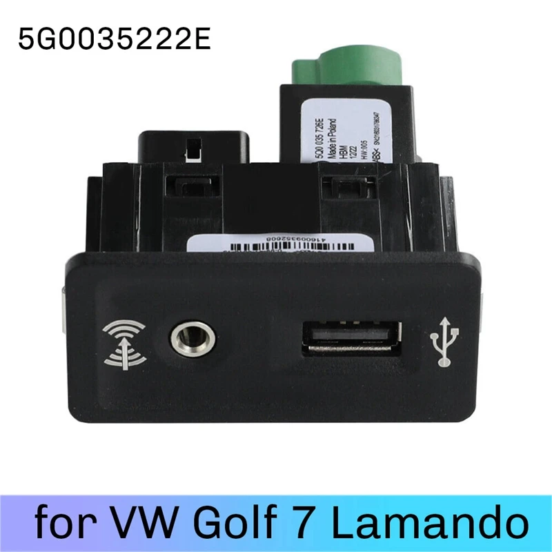 

Комплект адаптеров интерфейса для VW Golf 7 MK7 USB + AUX 5Q0035726E 5G003522 2E, Запчасти и аксессуары