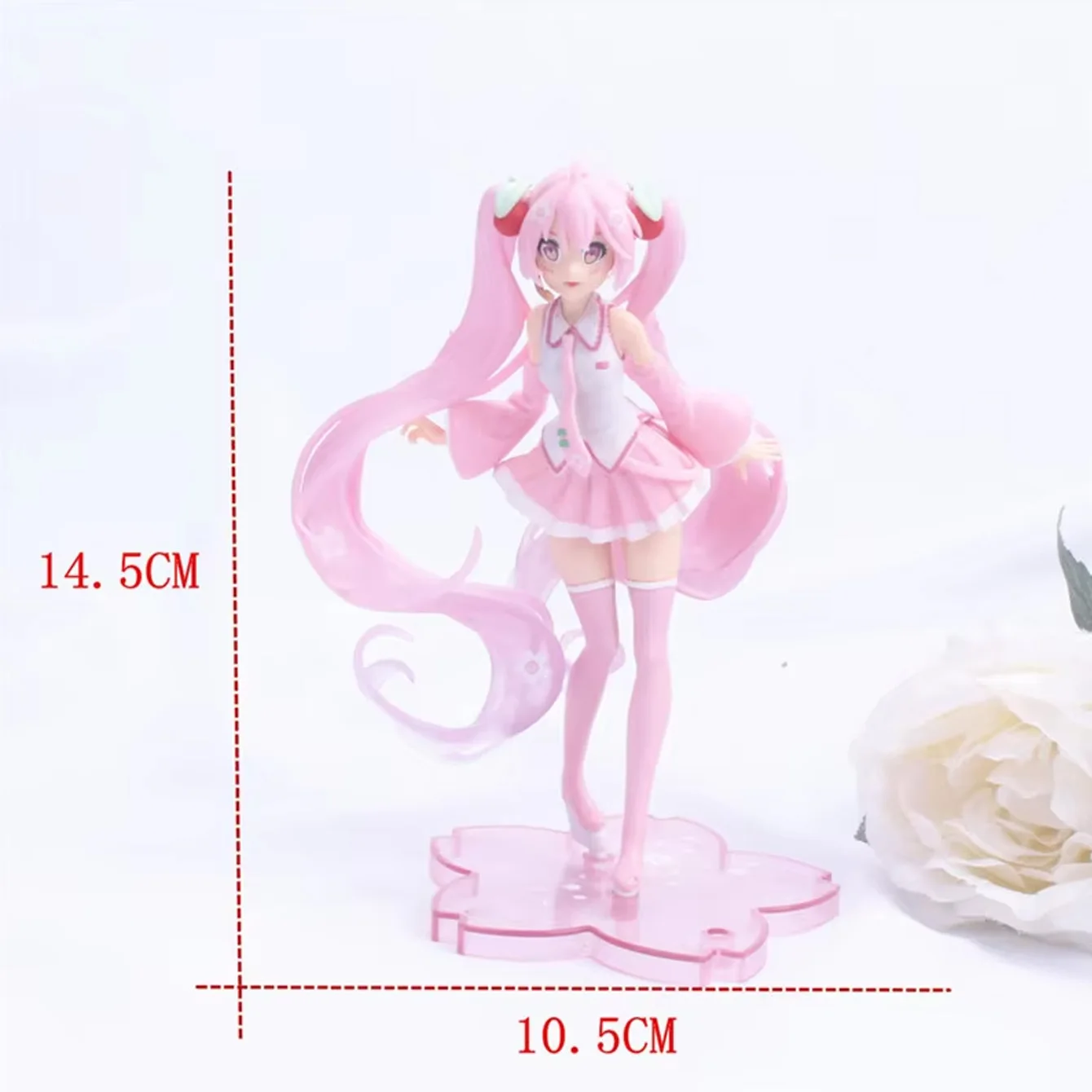 Miku Themed Decorative Statue Set - Detailed Character Display Ornament for Tabletop Decor & Hobby Collection