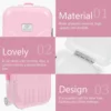 Portable Suitcase Piggy Bank Travel Girl Toy Plastic Stuffed Desktop Saving Pot 6
