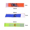 1 Pcs Football Match Captain C Word Mark Armband Paste Team Leader C Word Nylon Flexible For Soccer Sports Accessories Unisex 2