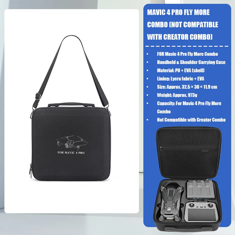 Étui rigide EVA pour DJI Mavic 4 Pro – Protection étanche et rangement