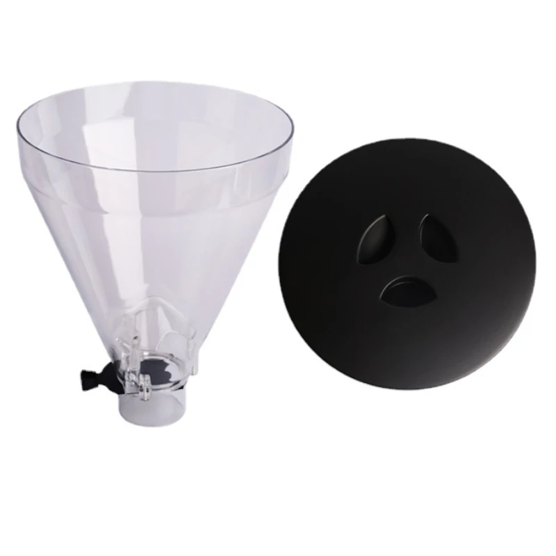 Coffee grinder part hopper bean bin warehouse for FEAMA Mazzer 900N/HC600/600AE/RF64 with lid transparent replacement