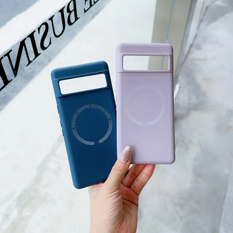 Liquid Silicone Magnetic Wireless Charging Shockproof Case - Soft Cover