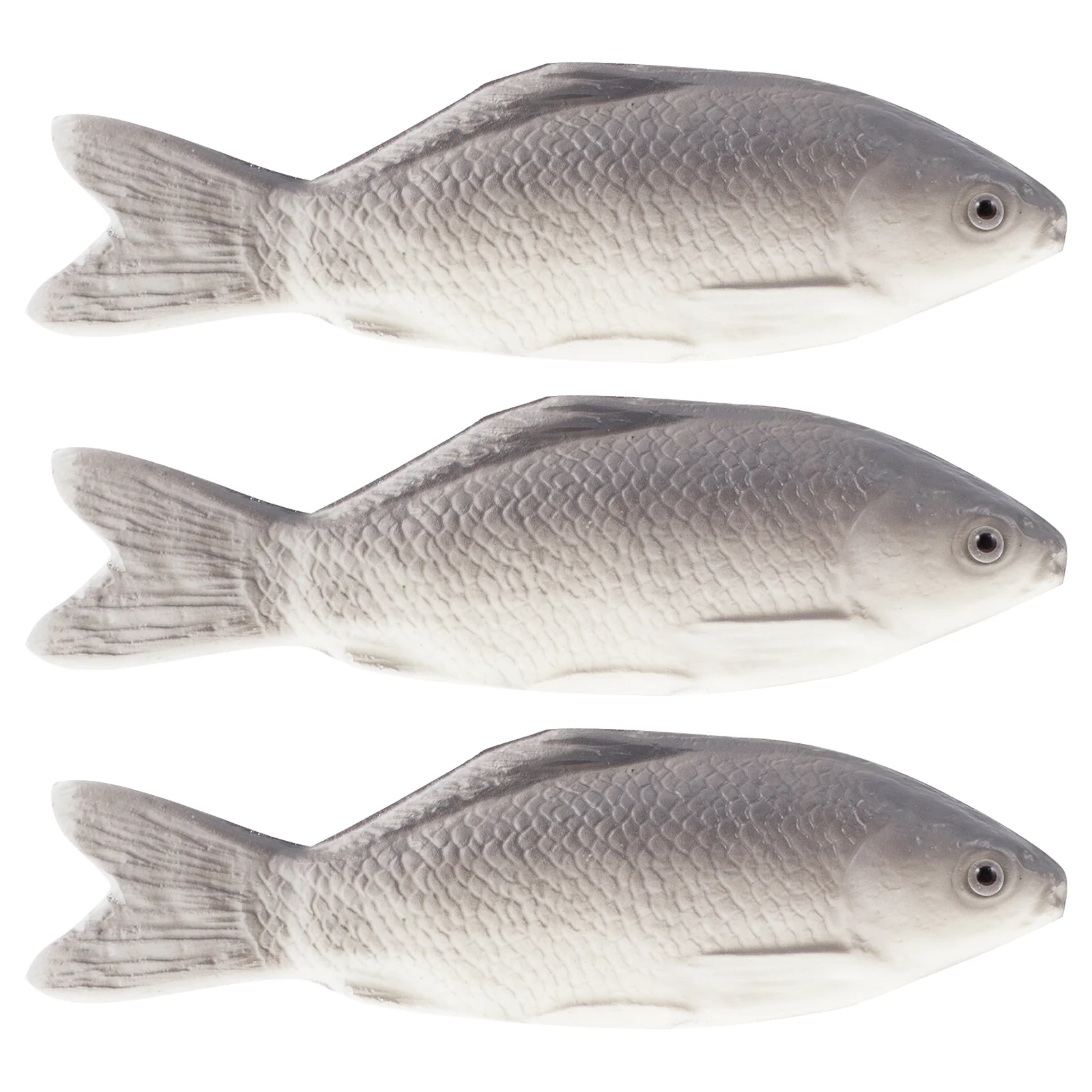 

3 Pcs Artificial Fish Imitation Ornament Puzzle Fake Decor Model Home Fish-shaped Desktop Decoration