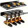 1pc Wall-mounted Utility Rack Power Tool Organizer Heavy Duty Metal Tool Shelf Drill Wall Mounted Storage Rack Tool Storage Orga 2