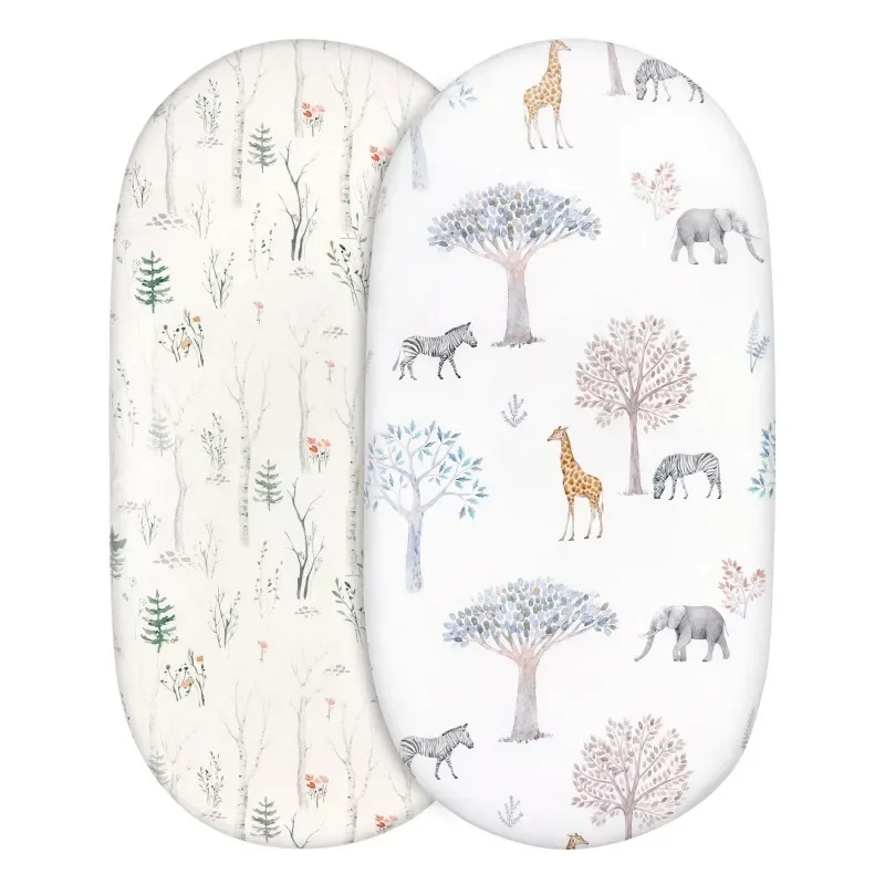 Baby Crib Fitted Sheet Kindergarten Baby Mattress Cover Elastic Travel Crib Sheets For Boy Girls bassinet sheets crib sheets 2pack Fitted Cradle Mattress