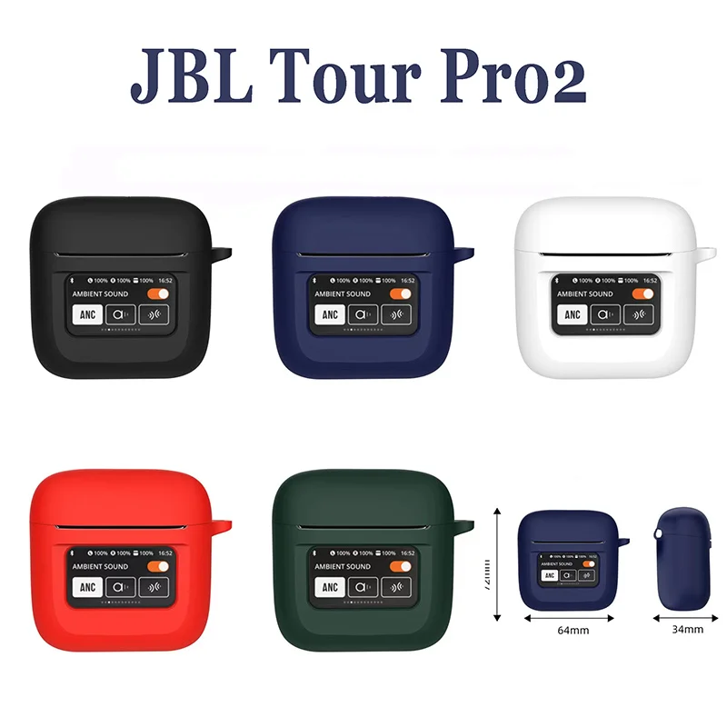 Per Jbl Tour Pro 2 Custodia Per Jbl Tour Pro Custodia Per Auricolari Bluetooth Wireless In Silicone Antiscivolo Per Custodia Protettiva Anti-Caduta