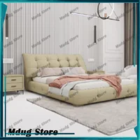 Chambre nordique lit esthétique Unique Double lit De couchage cadre salon Camas De Matrimonio dortoir meubles accessoires 1