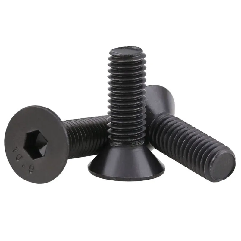 Viti Esagonali Incassate M3 X 40mm In Acciaio 10.9 - Testa Svasata Per Macchine E Mobili | 20 Pezzi Nero - Foto 3