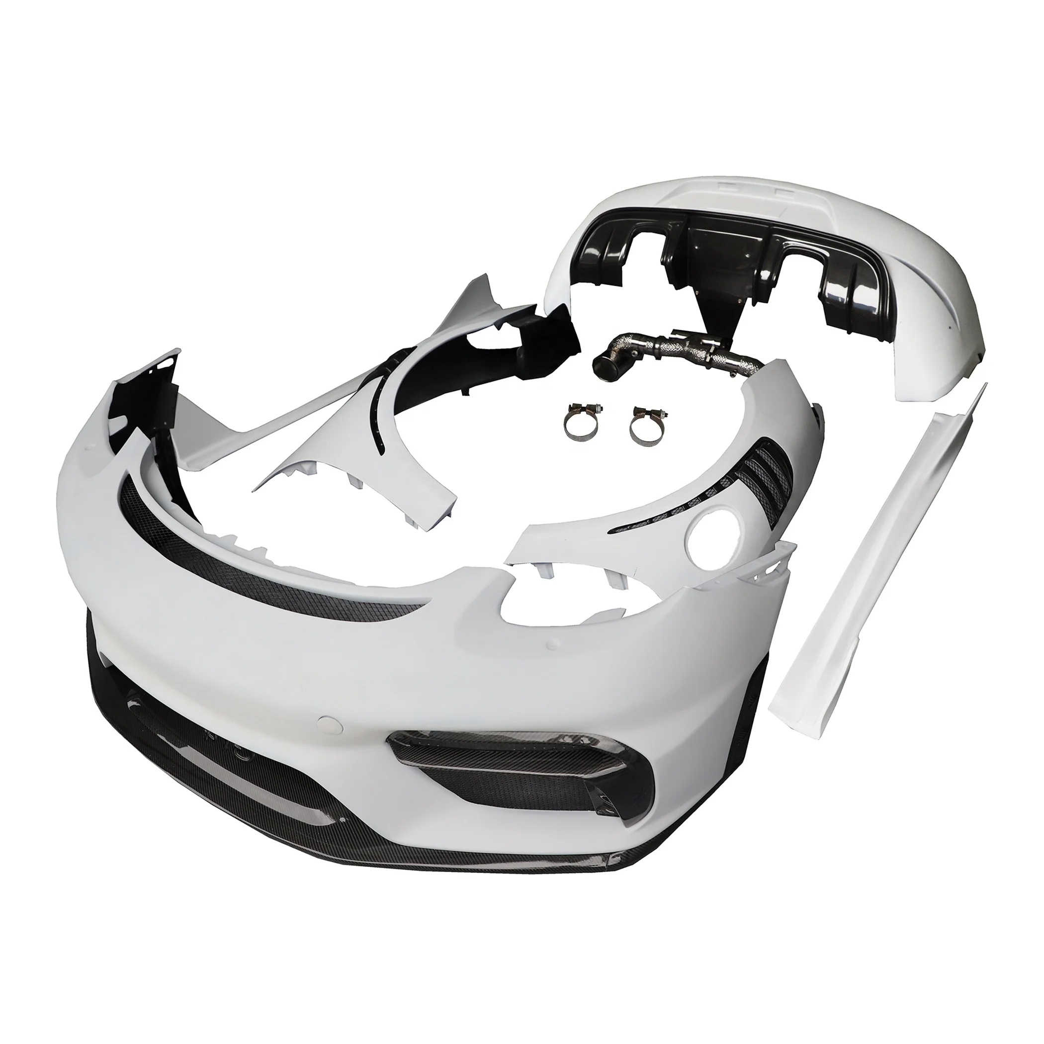 2013 + 718 Gt4 Body Kit Per Porsche 981 Facelift Paraurti Kit Per Porsche 718 Gt4 Aerokit Per Boxster Cayman Tuning Kit