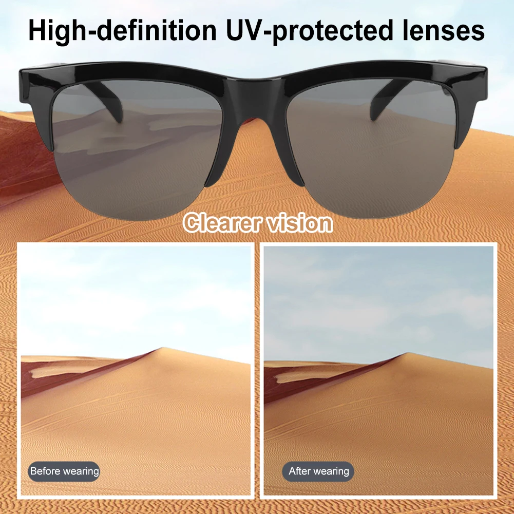 F06 Translation Sunglasses Smart Bluetooth 5.3 Translator Glasses 144 Languages Real-time Translator with 3H Battery Life