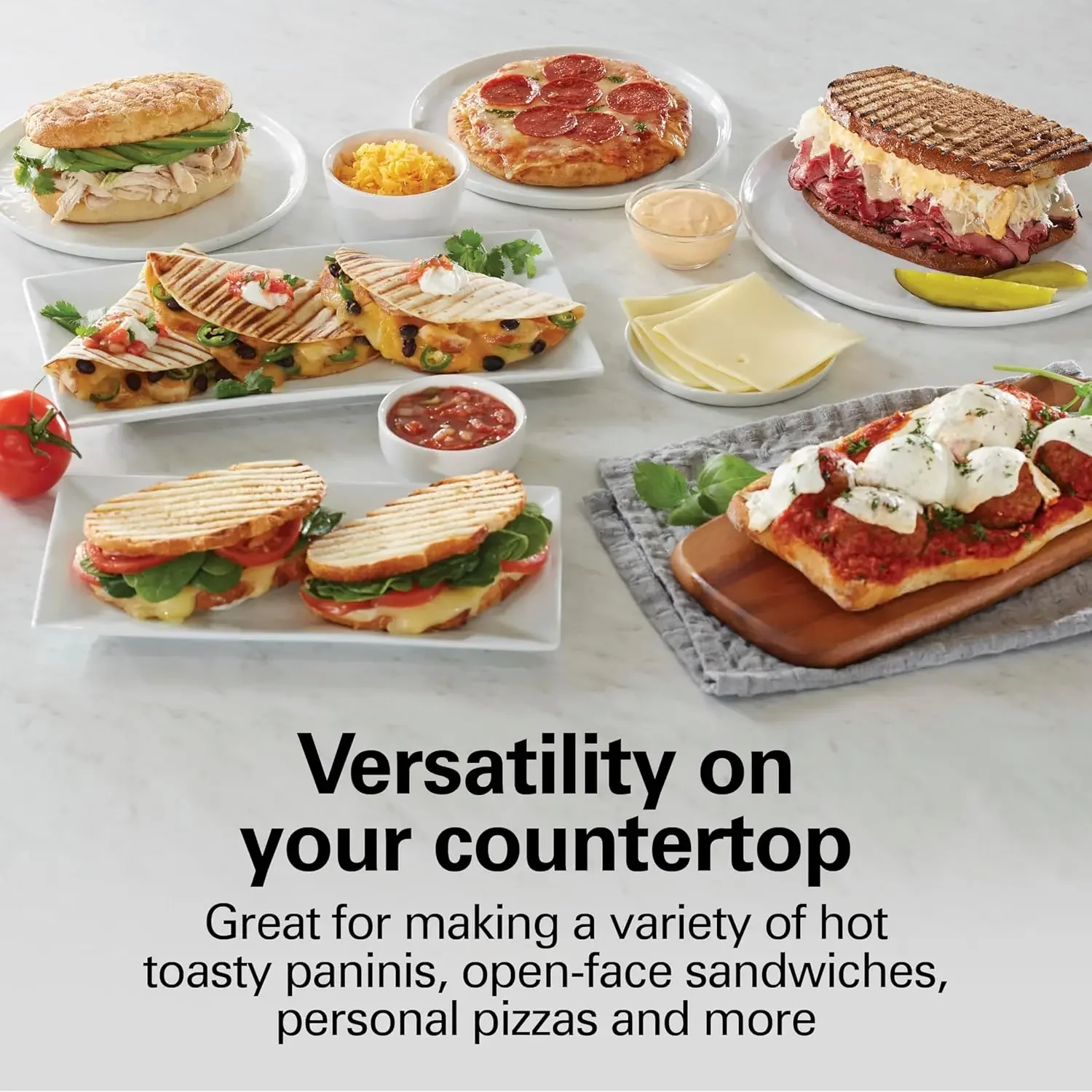 Sandwich Maker & Electric Indoor Grill with Locking Lid 2