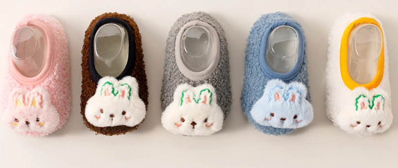Description Picture 2 of itemAutumn Winter Baby Socks Newborn Shoes Kids Soft Toddler First Walkers Children Anti-slip Warm Thick Boy Girl Infant Crib Shoes