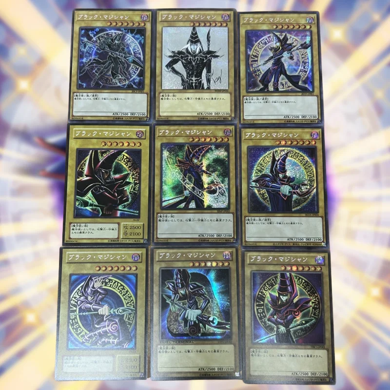 

9Pcs/Set Yu Gi Oh Cards ACG Dark Magician Anime Game Characters Self Made Broken Silver Color Flash Collection Card DIY Toy Gift