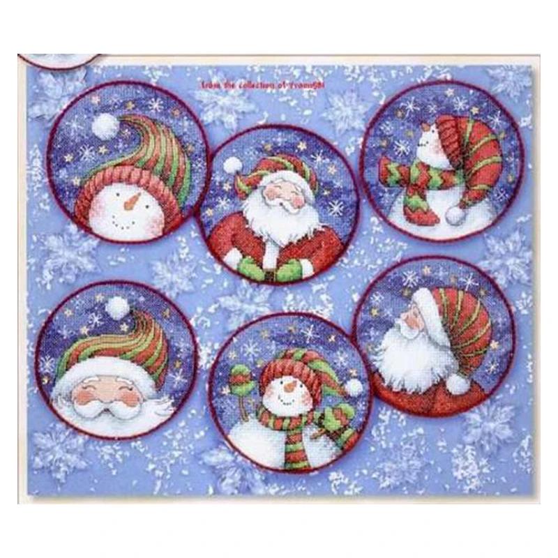 Kit de punto de cruz de alta calidad, adorno de Papá Noel, padre, muñeco de  nieve, regalo de muñecos de nieve, adornos para árbol de Navidad, Dim  08789|counted cross stitch kits|cross stitch