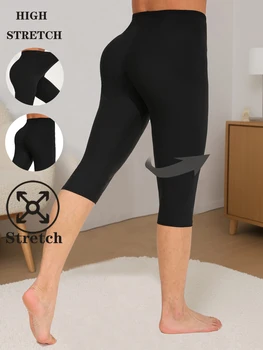CUHAKCI Spring Summer Fashion Sharpened Women's Leggings Sexy Simple Pure Color Seven Pants Stretch Fitness Athletic Yoga Pants 1