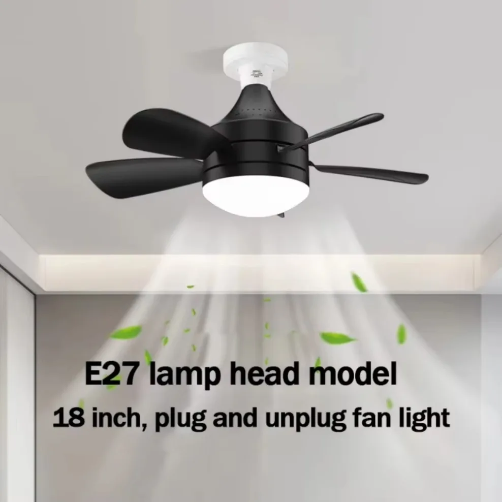 35W LED Ceiling Fan Light with Remote Dimming Function E27 LED Light Fan Intelligent Silent for Bedroom Living Room