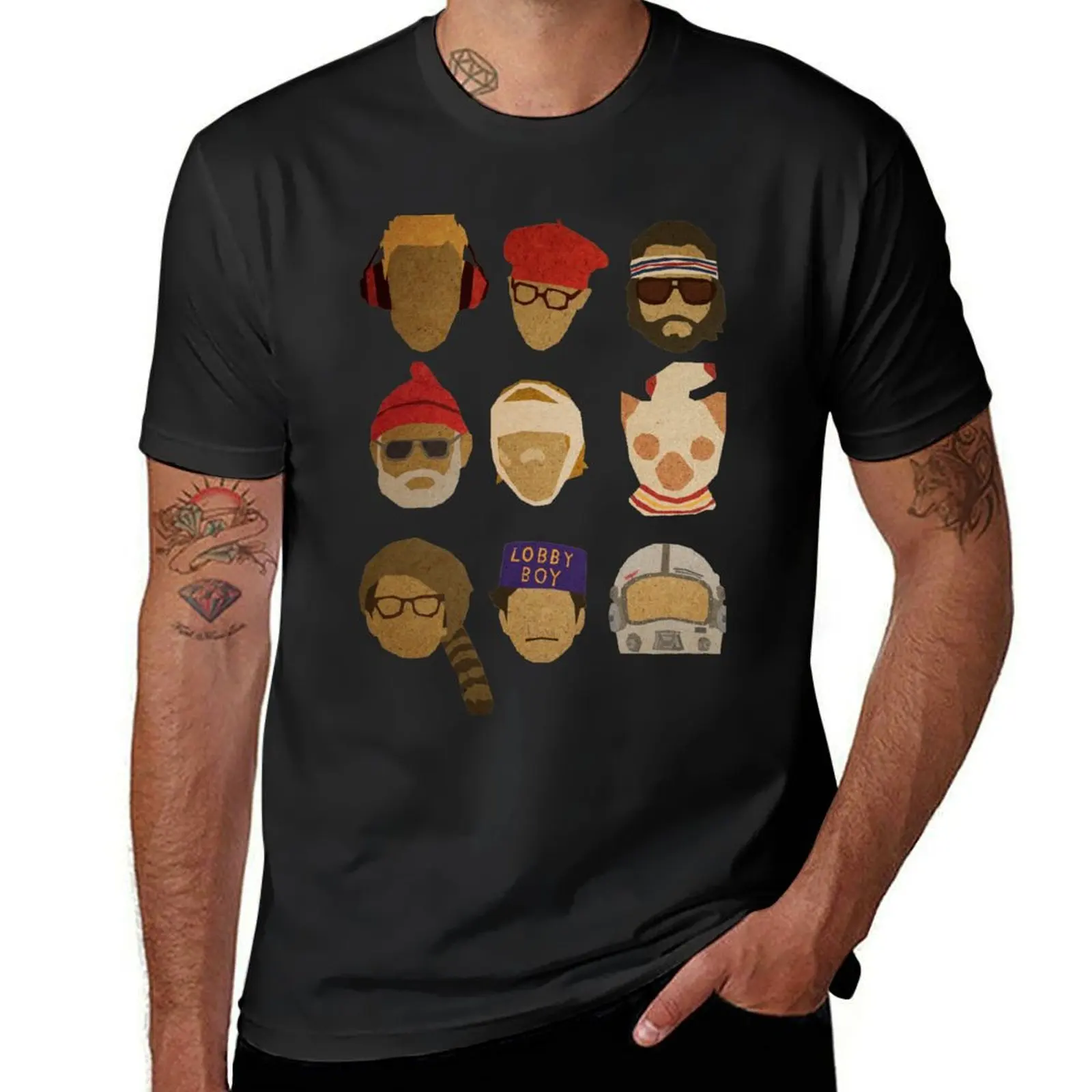 

Wes Anderson's Hats T-Shirt sublime tees cute tops sweat mens graphic t-shirts pack