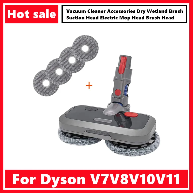 Dyson Aspirador Acessórios Escova Wetland Seca Cabeça de Sucção Esfregão Elétrico V7v8v10v11