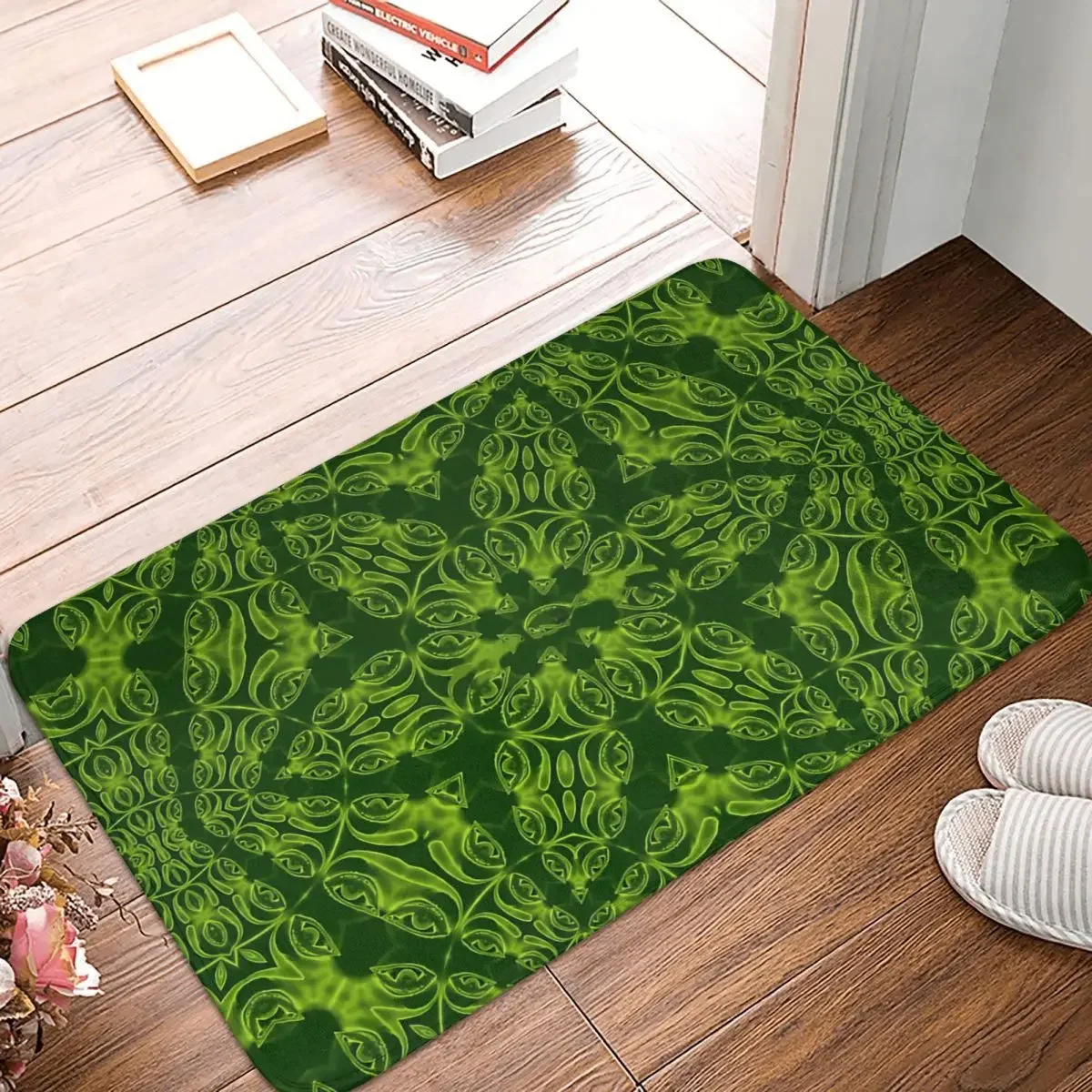 

Mandala Evil Eye Bathroom Mat All Seeing Eyes Jungle Green Rug Home Doormat Kitchen Carpet Balcony