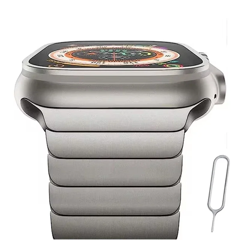 Stainless Steel Metal Strap for Apple Watch - Elegant Bracelet Design
