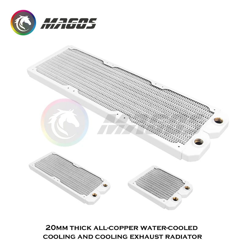 Radiador de Água para Computador Refrigerador de Água Fino Refrigerador do Ventilador Cobre 120 mm 240 mm 360 mm 480 mm 12cm - Imagem 3