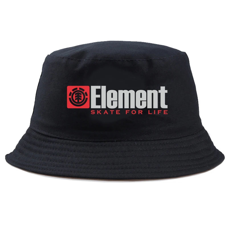 요소 로고 프린트 버킷 햇, 여름 남성 코튼 낚시 사냥 모자, 야외 해변 어부 파나마 여성 버킷 햇  Best5