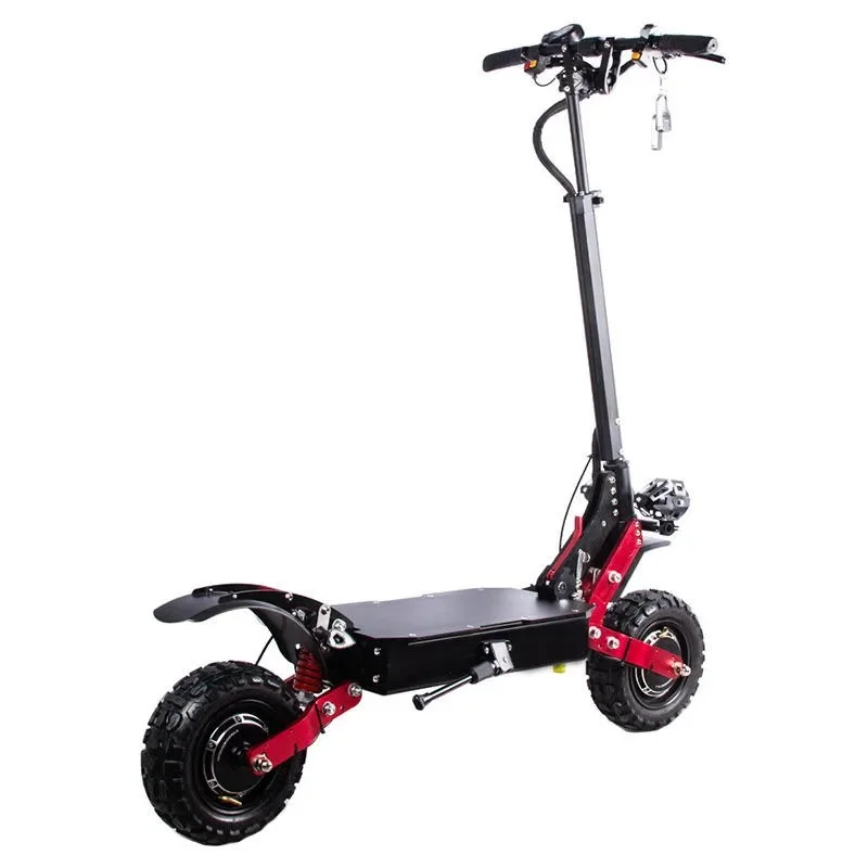 60V 25AH Battery 6000W Dual Motor Adult Electric Scooter E5A Hydraulic brake Unisex Mobility