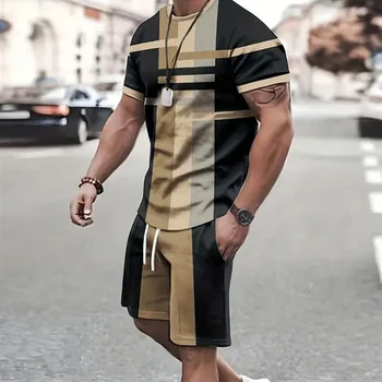 Men's Patchwork Sports Set 2