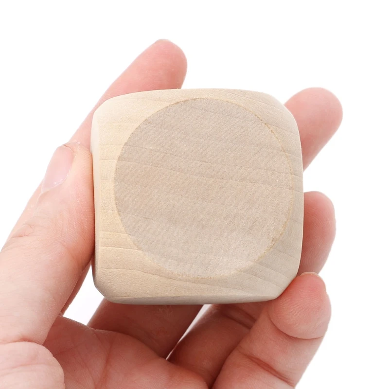 

Wooden Cubes Crafts Blank Six Sided D6 Faces Wood Square Blocks for Puzzle Making Crafts and DIY Dices