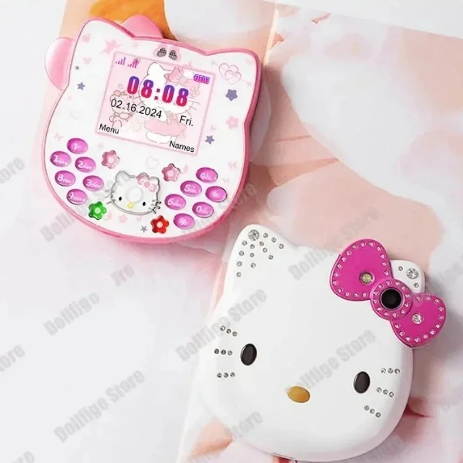 Kitty Music Phone Flip Phone Dual Sim Lovely Student Phone