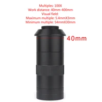 100X 130X 180X 200X 300X 360X Adjustable Magnification C Mount Zoom Lens For HDMI VGA USB Industrial Video Microscope Camera 2