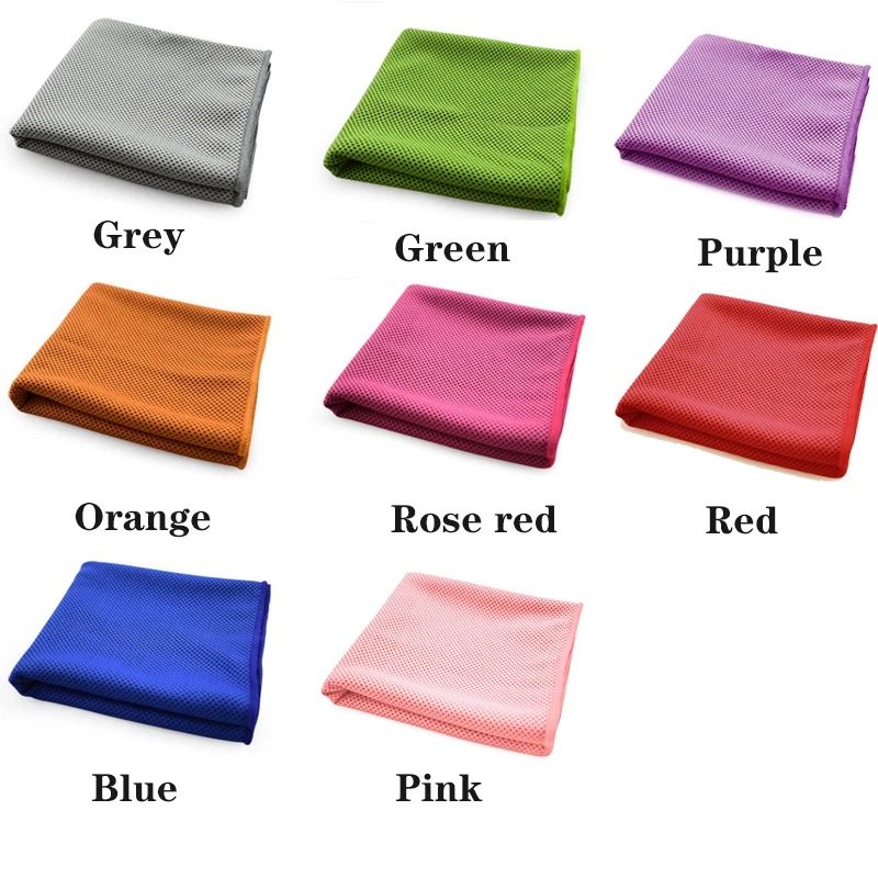 1pc Ice Towel Chilly Cool Towel for Sport,Cooling Towel Soft Breathable Ice Washcloths Absorbent Quick-dry Towels for Workout 2