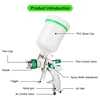 HVLP Professional Spray Gun 1.4/1.7/2.0/2.5mm Steel Nozzle Gravity Spray Gun Portable Car Paint Spray Gun DIY Spray Paint Kit 3