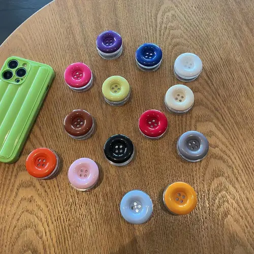 Korean 3D Cute Candy Buttons Bracket Phone Grip Tok Griptok Holder Ring For iPhone 16 Pro Accessories Phone Stand Holder Bracket - Image 4