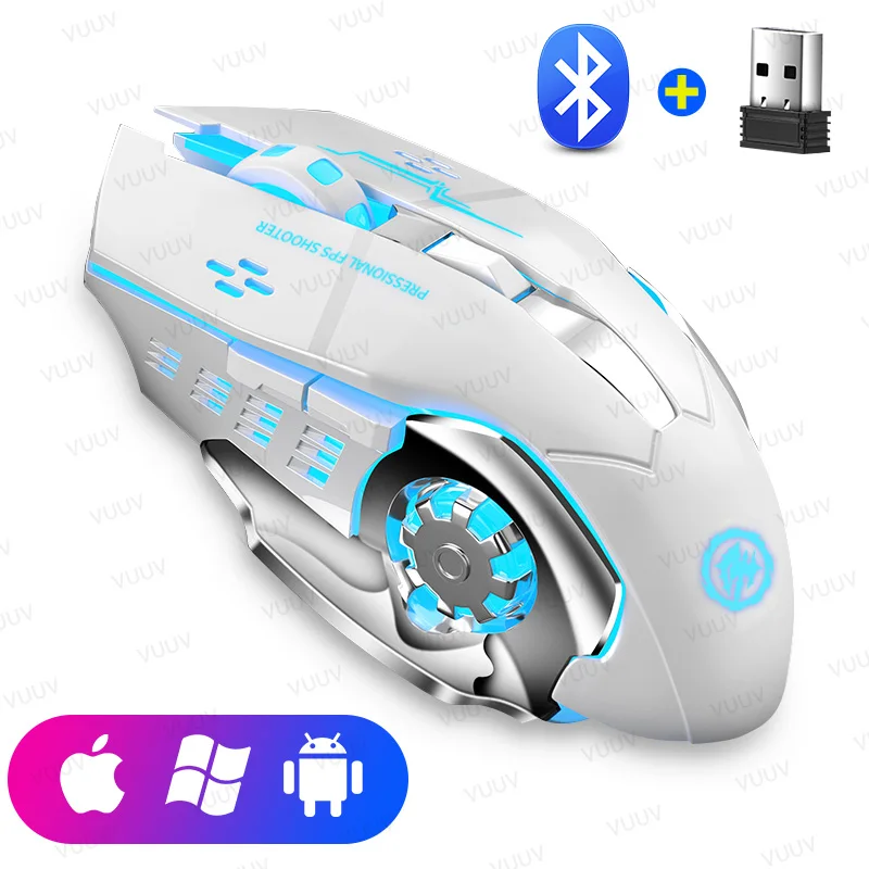 Wireless Rechargeable Backlit Bluetooth Mouse
