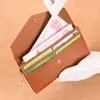 New Fashion Retro Envelope Wallets for Women PU Leather Purses Simple Solid Card Holder Phone Pouch Lady Clutch Coin Purse 3