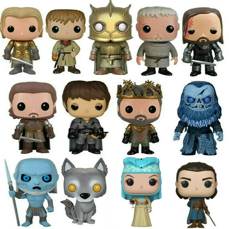 Funko Pop Game Of Jon Snow Throne Daenerys Targaryen Drogon Ghost Tyrion Lannister Vinyl Action Figures Giocattoli Per Bambini