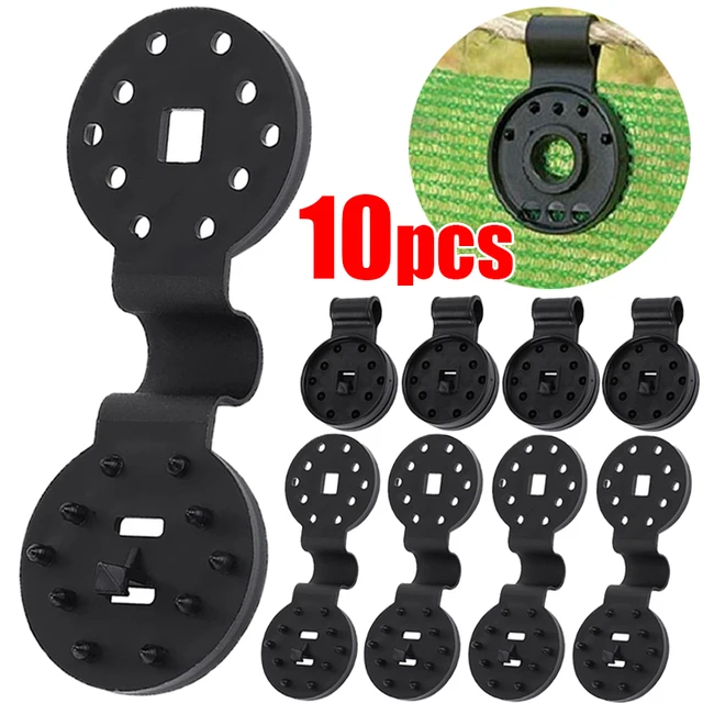 Leválasztható Napsütéses Ruhás Klipek Kerti Árnyékolás Nettó Klip Bilincsek Műanyag Üvegházhatású Kerítés Háló Rögzített Bilincs Kültéri Sátor Szerszámok